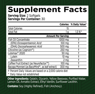 BVP supplement facts
