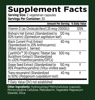 STEMX supplement facts
